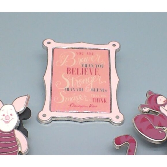 Disney 2019 Winnie The Pooh Tigger Piglet Wisdom Quote Lapel Pin Enamel READ - Picture 4 of 6